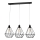 Lámpara colgante KARO 3xE27/15W/230V negro