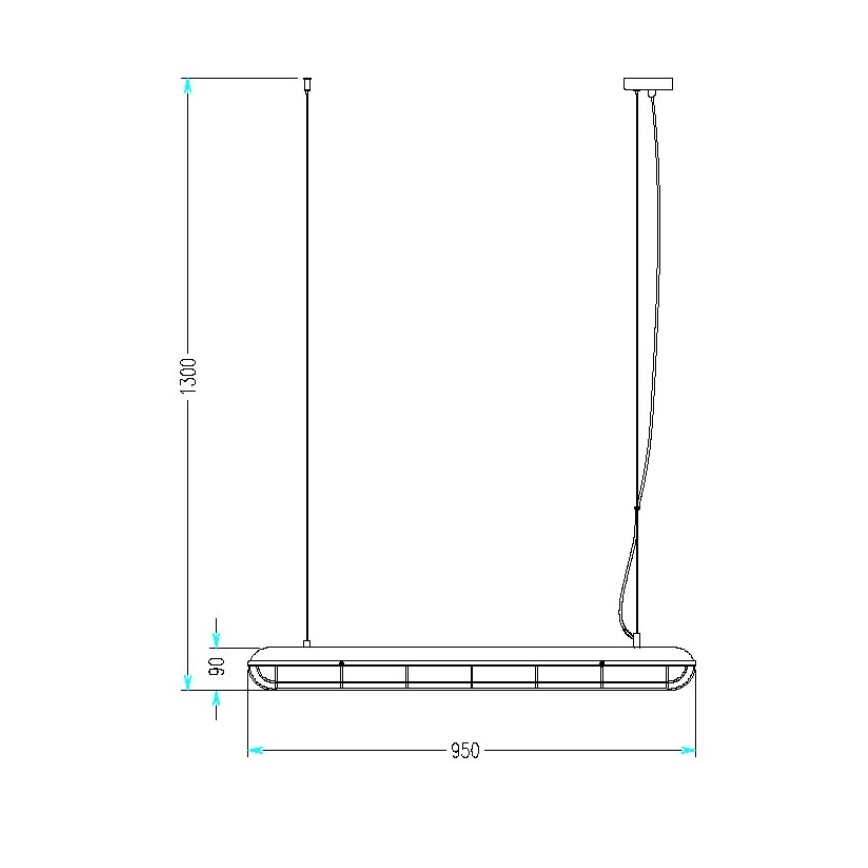 Lámpara colgante KJELD 3xE14/60W/230V