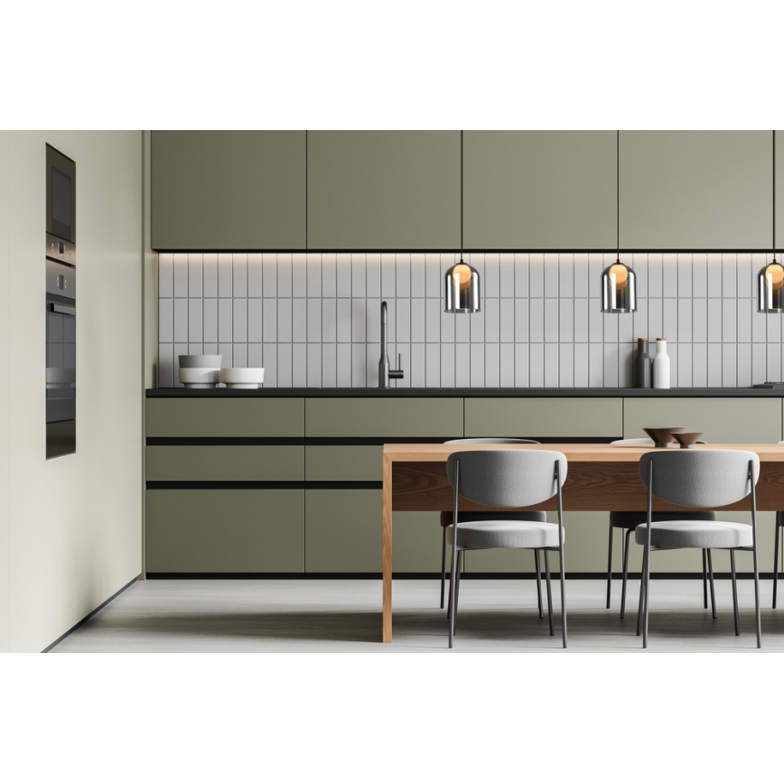Lámpara colgante KLEA 1xG9/15W/230V negro ahumado