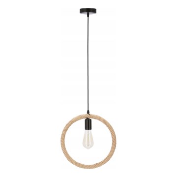 Lámpara colgante KOLO 1xE27/40W/230V beige/negro