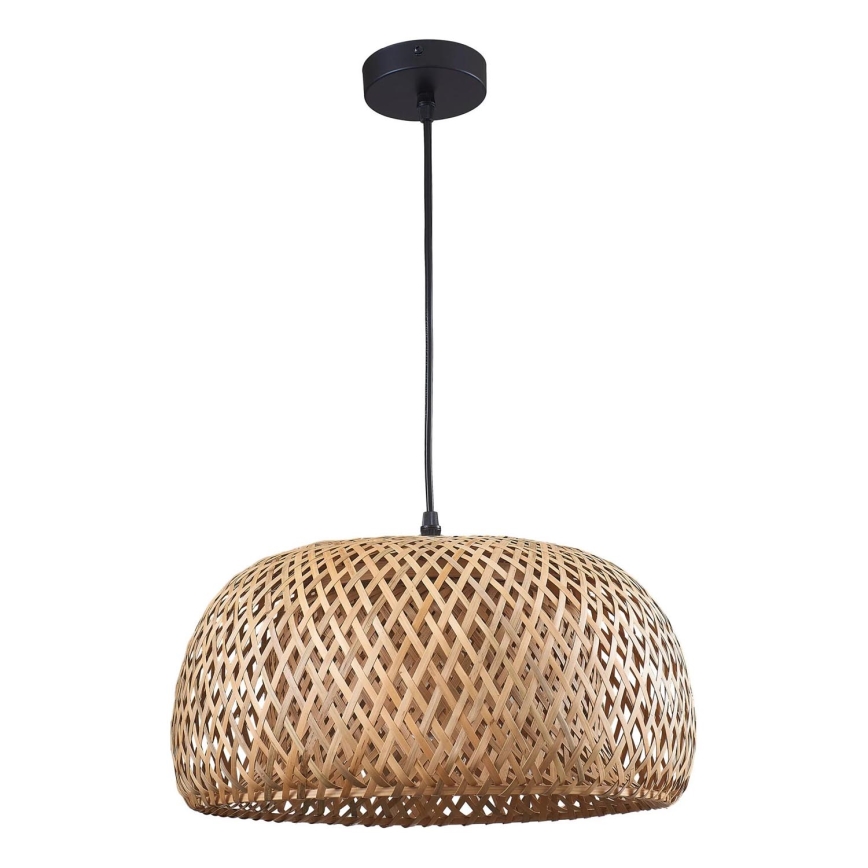 Lámpara colgante KORFU 1xE27/20W/230V diá. 38 cm bambú