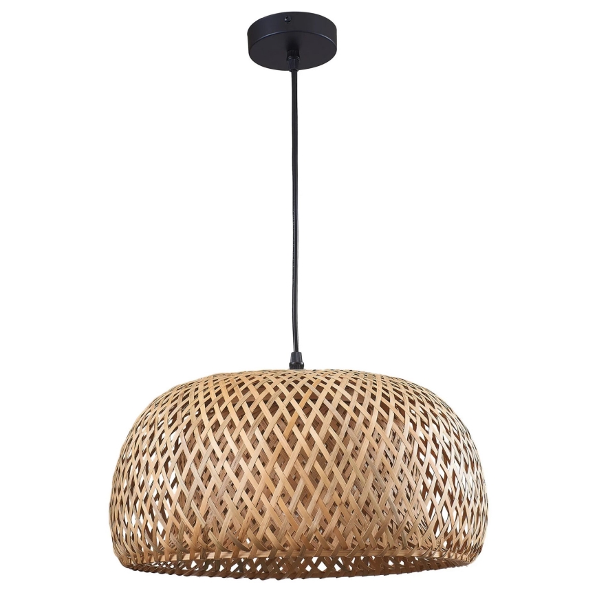 Lámpara colgante KORFU 1xE27/20W/230V diá. 38 cm bambú