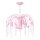 Lámpara colgante KROPELKA 3xE14/60W/230V rosa