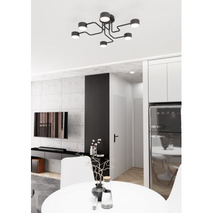 Lámpara colgante KURAGE 6xGX53/12W/230V negro