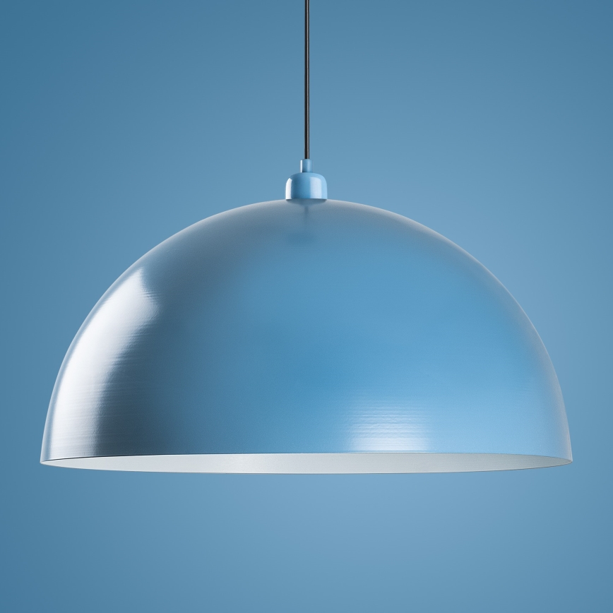 Lámpara colgante KURE 1xE27/40W/230V azul