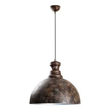 Lámpara colgante KURE 1xE27/40W/230V diá. 40 cm gris