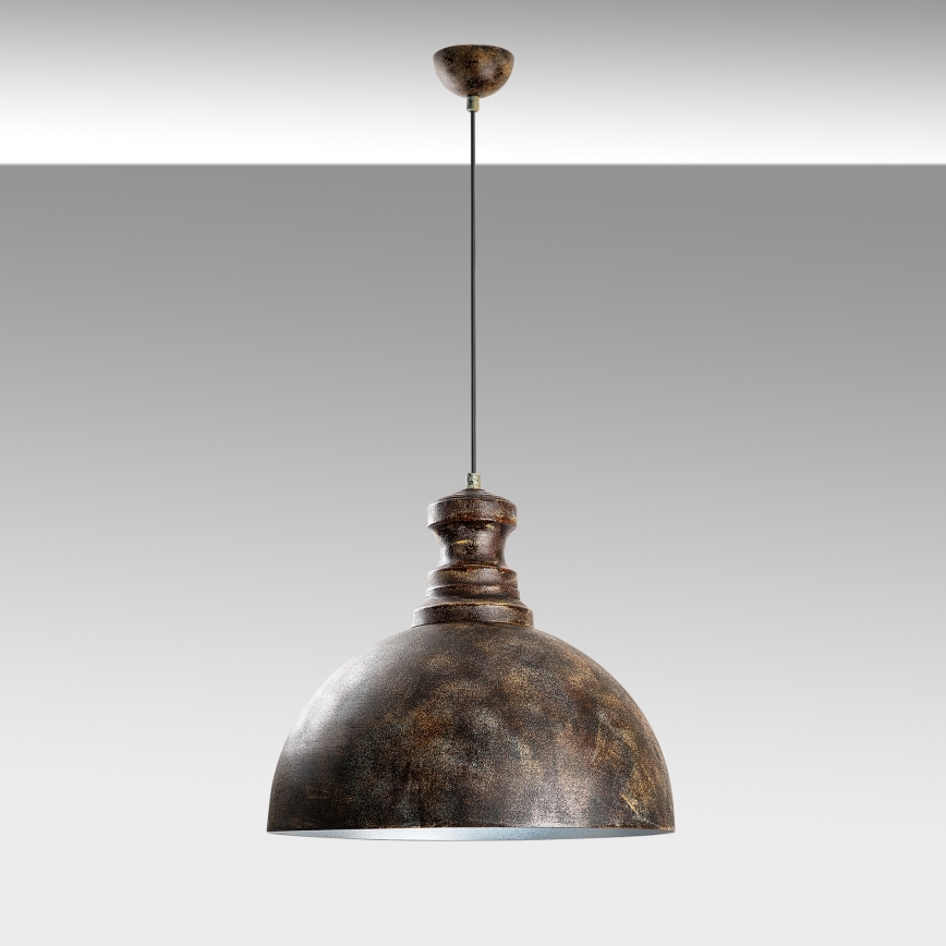 Lámpara colgante KURE 1xE27/40W/230V diá. 40 cm gris