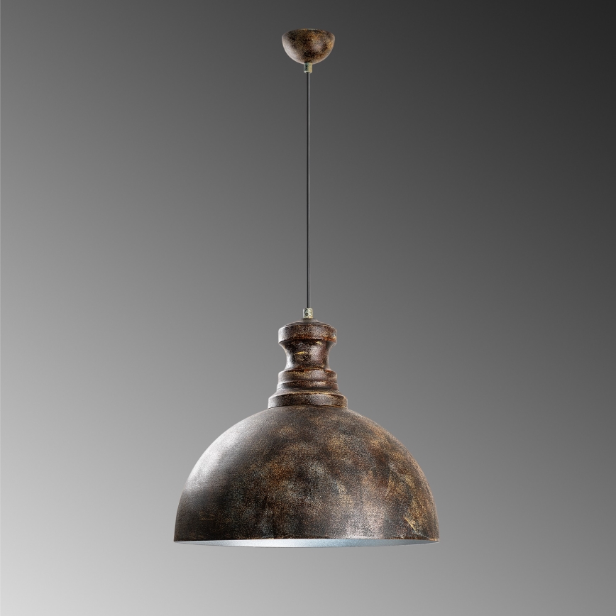 Lámpara colgante KURE 1xE27/40W/230V diá. 40 cm gris