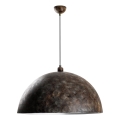 Lámpara colgante KURE 1xE27/40W/230V diá. 60 cm gris
