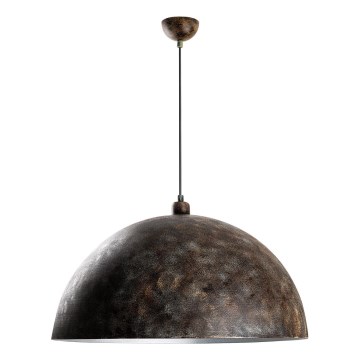 Lámpara colgante KURE 1xE27/40W/230V diá. 60 cm gris