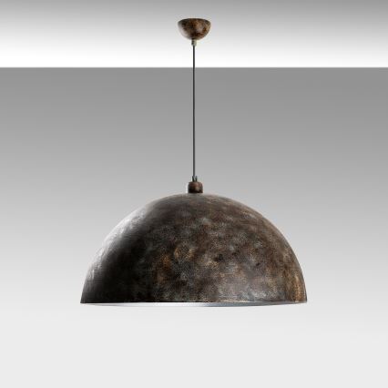 Lámpara colgante KURE 1xE27/40W/230V diá. 60 cm gris