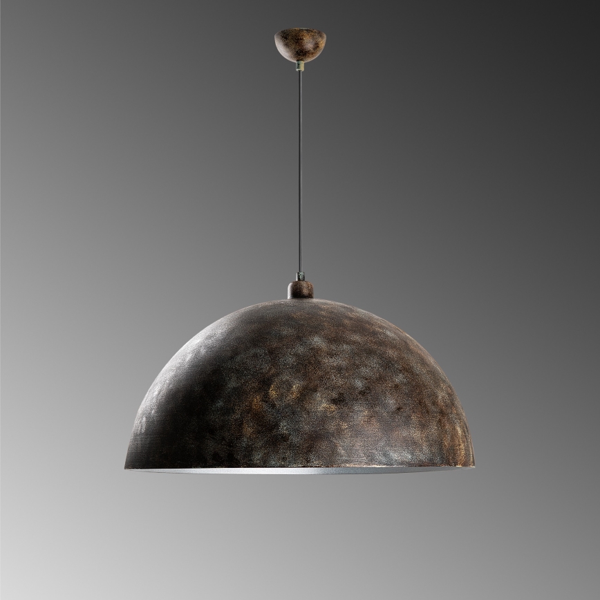 Lámpara colgante KURE 1xE27/40W/230V diá. 60 cm gris
