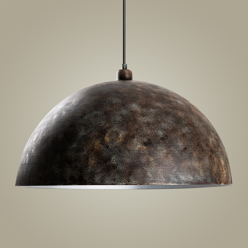 Lámpara colgante KURE 1xE27/40W/230V diá. 60 cm gris