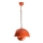 Lámpara colgante KURE 1xE27/40W/230V naranja