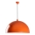 Lámpara colgante KURE 1xE27/40W/230V naranja