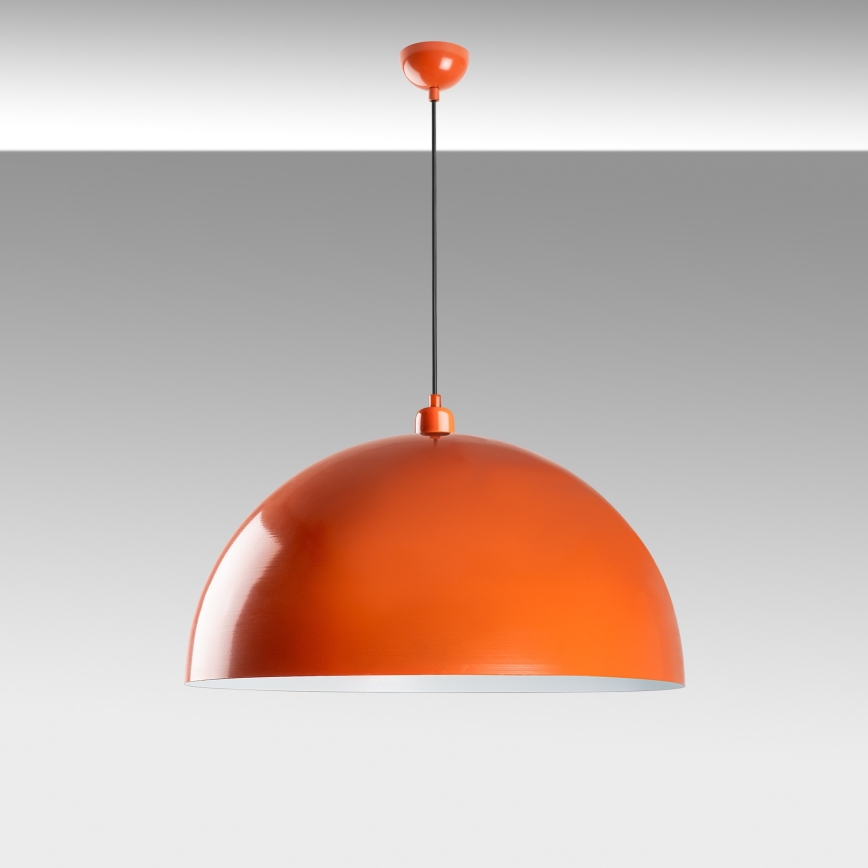 Lámpara colgante KURE 1xE27/40W/230V naranja
