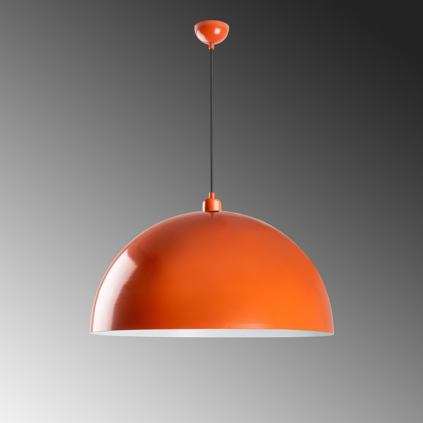 Lámpara colgante KURE 1xE27/40W/230V naranja