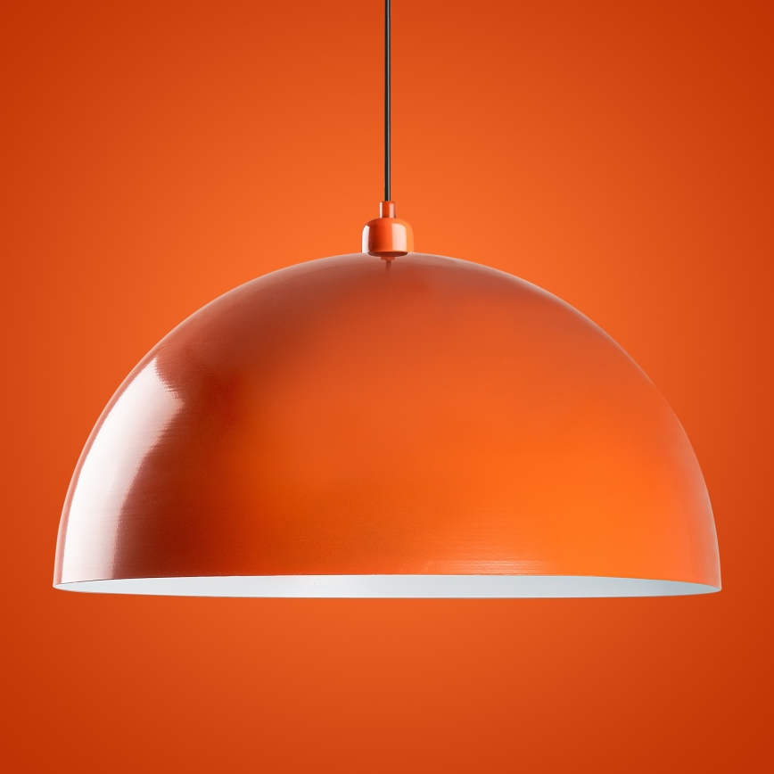 Lámpara colgante KURE 1xE27/40W/230V naranja