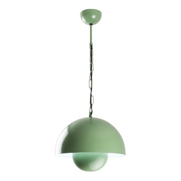 Lámpara colgante KURE 1xE27/40W/230V verde