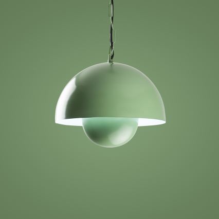 Lámpara colgante KURE 1xE27/40W/230V verde