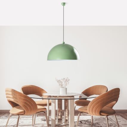 Lámpara colgante KURE 1xE27/40W/230V verde