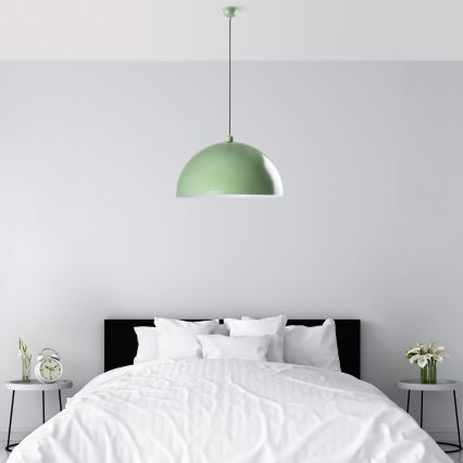 Lámpara colgante KURE 1xE27/40W/230V verde