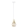 Lámpara colgante LACRIMA WHITE 1xE27/60W/230V