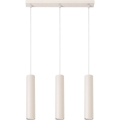 Lámpara colgante LAGOS 3xGU10/10W/230V color crema