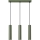 Lámpara colgante LAGOS 3xGU10/10W/230V verde
