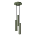 Lámpara colgante LAGOS 3xGU10/10W/230V verde