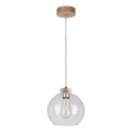 Lámpara colgante LAGUNA 1xE27/60W/230V roble