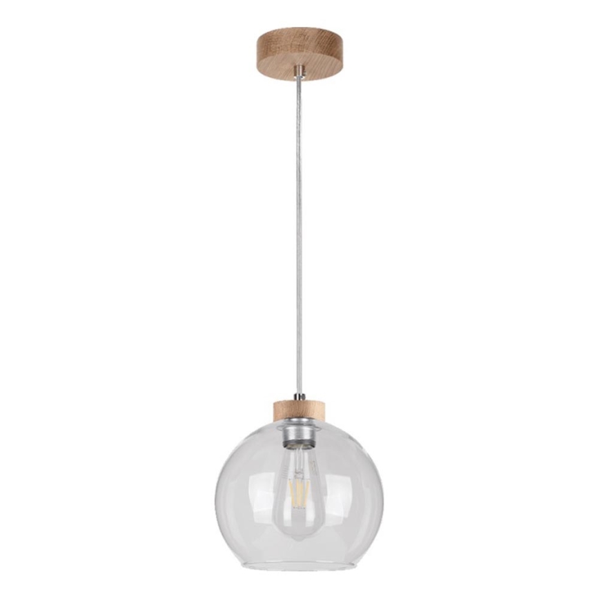 Lámpara colgante LAGUNA 1xE27/60W/230V roble