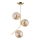 Lámpara colgante LALEN 3xE14/40W/230V beige