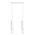 Lámpara colgante LAMI 2xGU10/10W/230V blanco