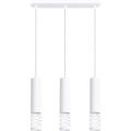 Lámpara colgante LAMI 3xGU10/10W/230V blanco