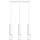 Lámpara colgante LAMI 3xGU10/10W/230V blanco