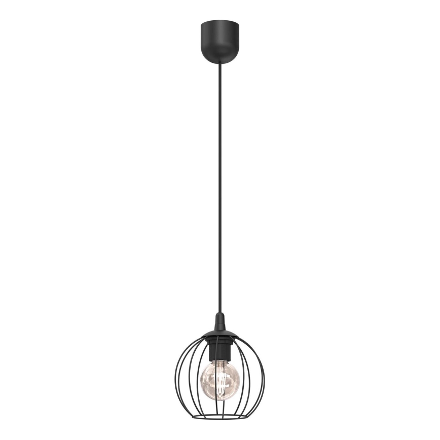 Lámpara colgante LAPS 1xE27/15W/230W negro