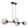 Lámpara colgante LATIL 4xE27/60W/230V negro