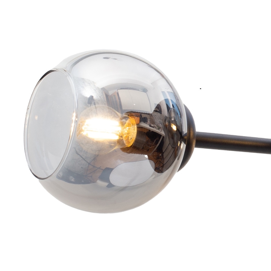 Lámpara colgante LATIL 4xE27/60W/230V negro