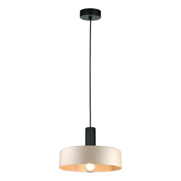 Lámpara colgante LATTE 1xE27/60W/230V beige/negro