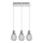 Lámpara colgante LED 3xLED/5W/230V