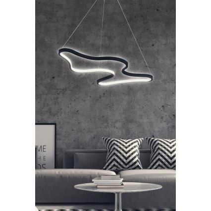 Lámpara colgante LED ARTISAN LED/36W/230V 6500K negra