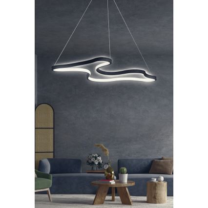 Lámpara colgante LED ARTISAN LED/36W/230V 6500K negra