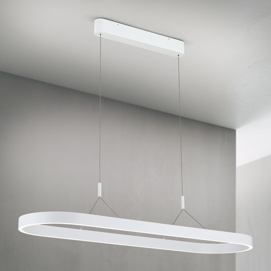 Lámpara colgante LED CARRARA con cable de suspensión, 80 W, 230 V, 2700/3000/4000 K, blanca