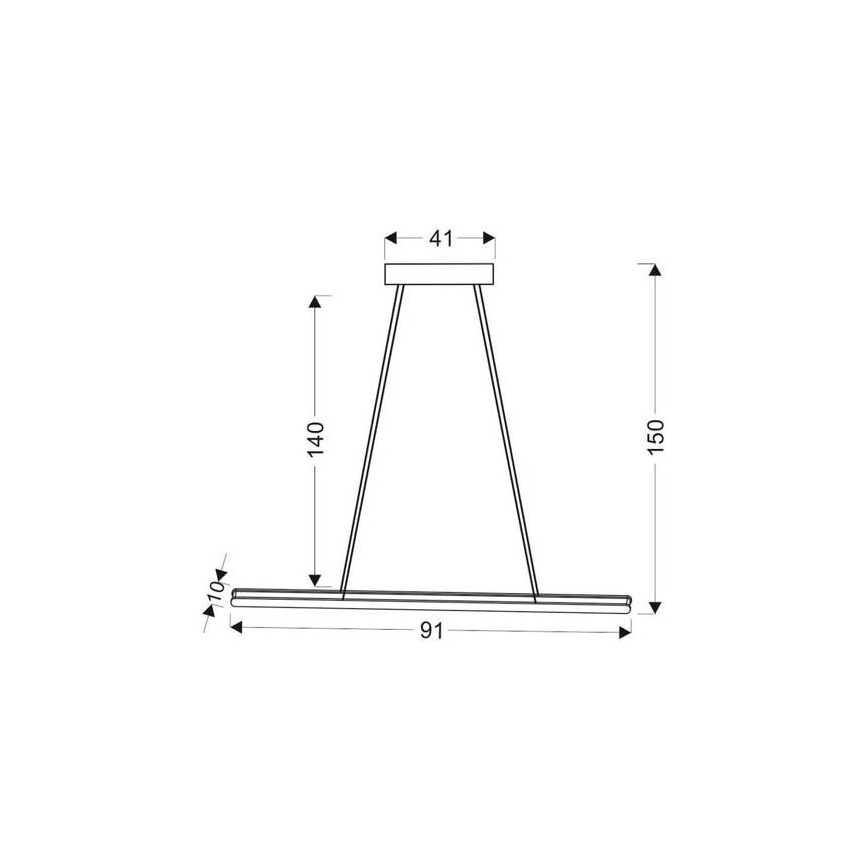 Lámpara colgante LED COCONUT LED/28W/230V