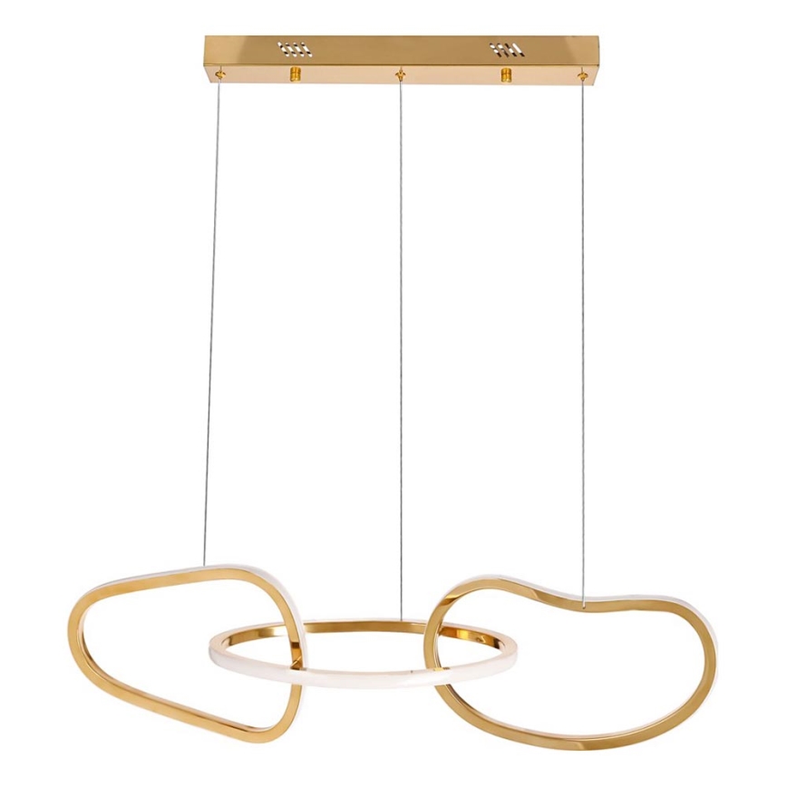 Lámpara colgante LED con cable ANNELI LED/30W/230V 80 cm dorada