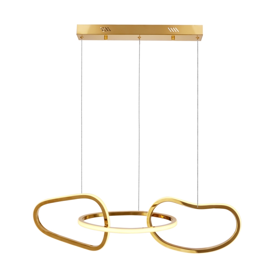 Lámpara colgante LED con cable ANNELI LED/30W/230V 80 cm dorada
