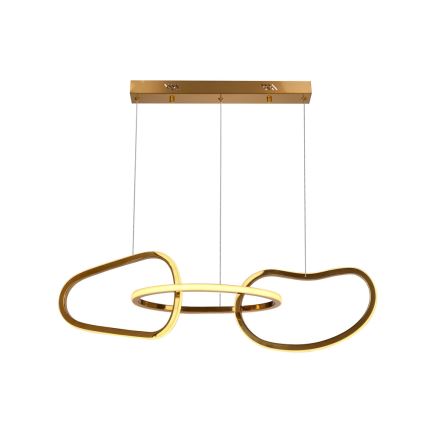 Lámpara colgante LED con cable ANNELI LED/30W/230V 80 cm dorada