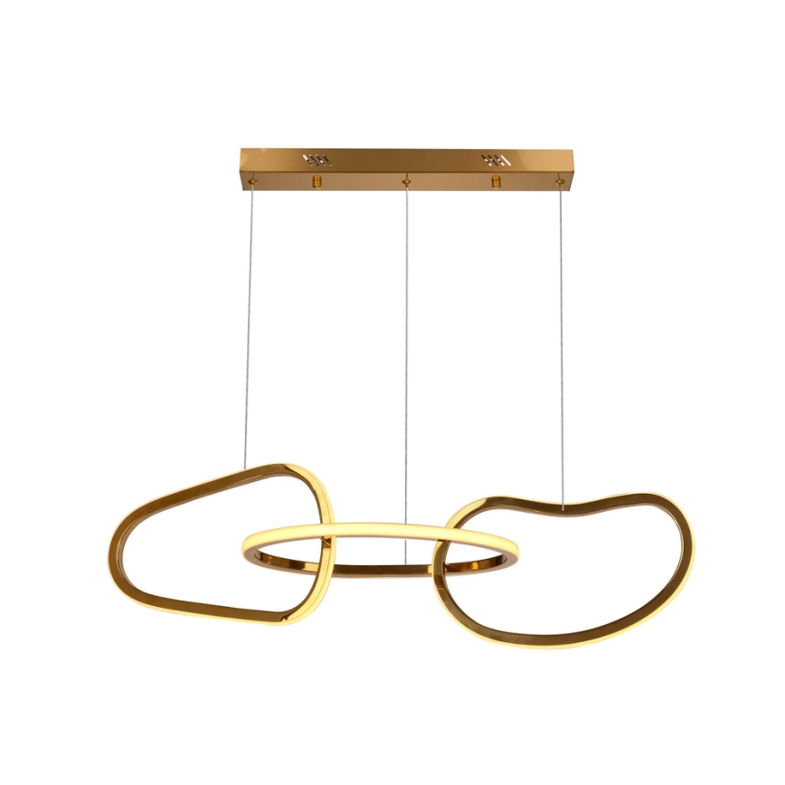 Lámpara colgante LED con cable ANNELI LED/30W/230V 80 cm dorada