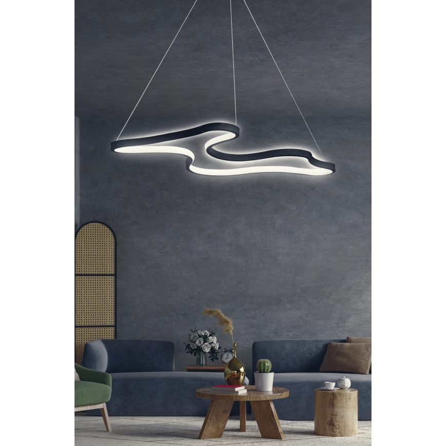 Lámpara colgante LED con cable ARTISAN LED/36W/230V 6500K negro
